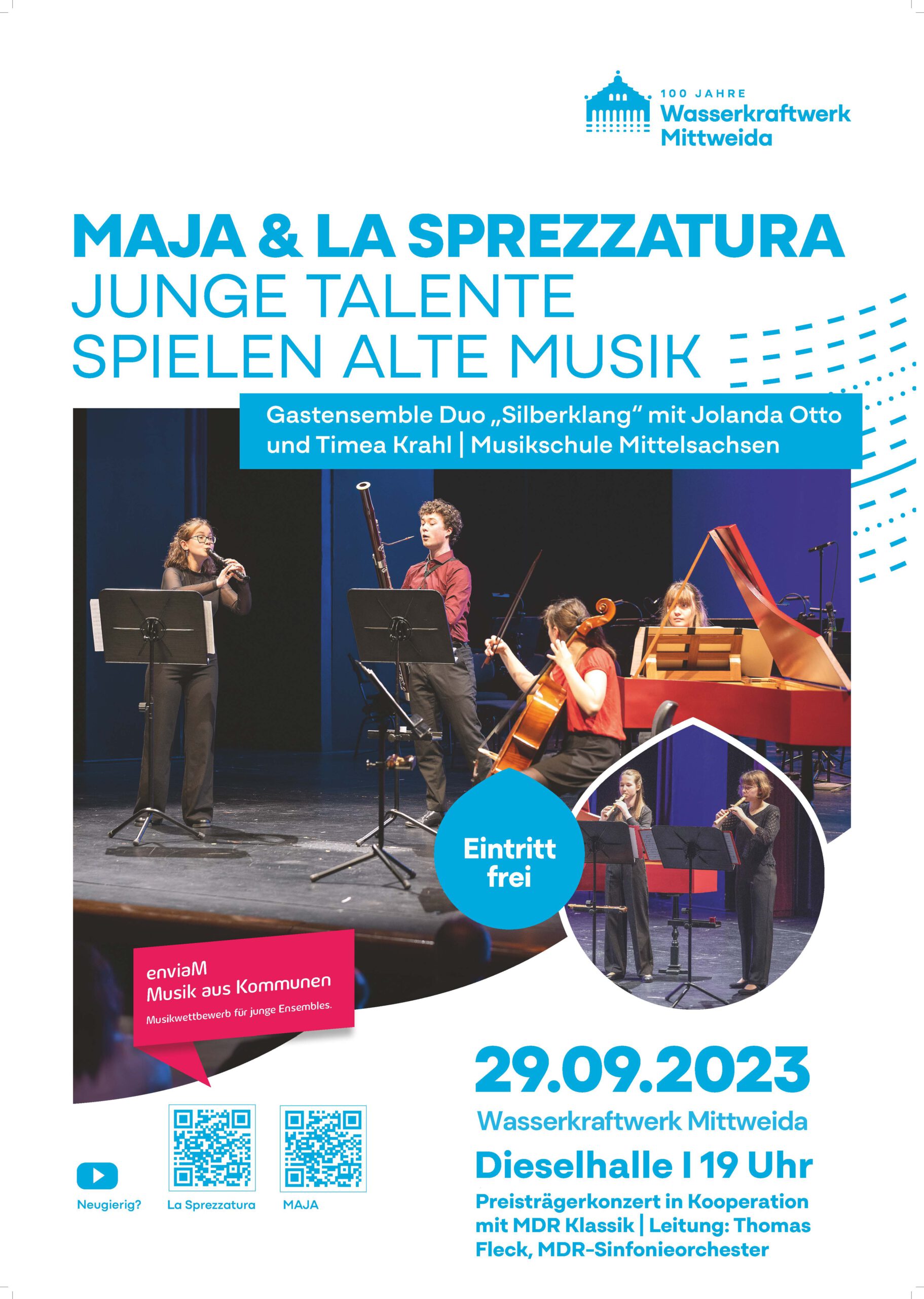 Plakat Konzert Wettbewerb EnviaM am 29.09.2023