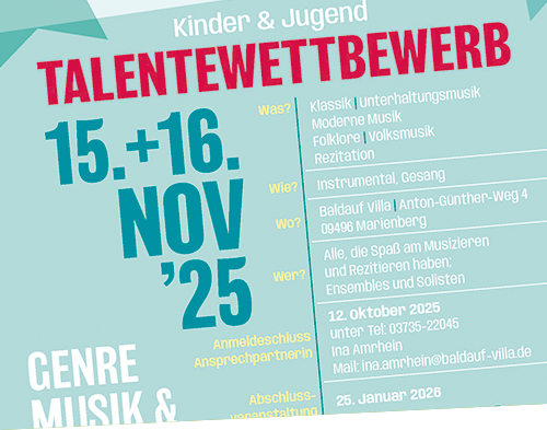 Plakat Talentewettbewerb