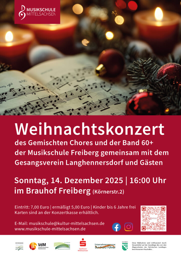Plakat Weihnachtskonzert Gemischter Chor