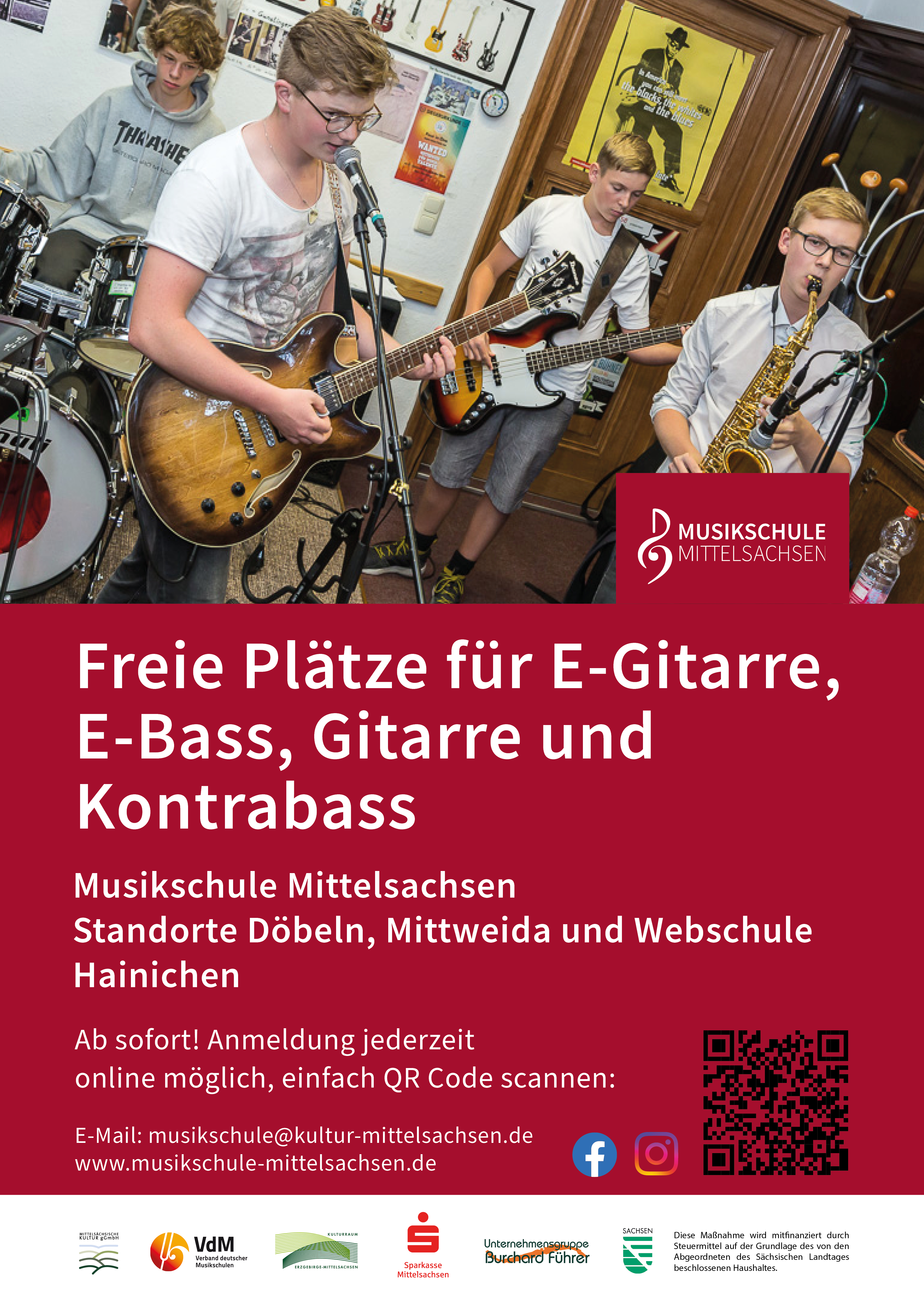 Freie Unterrichtsplätze