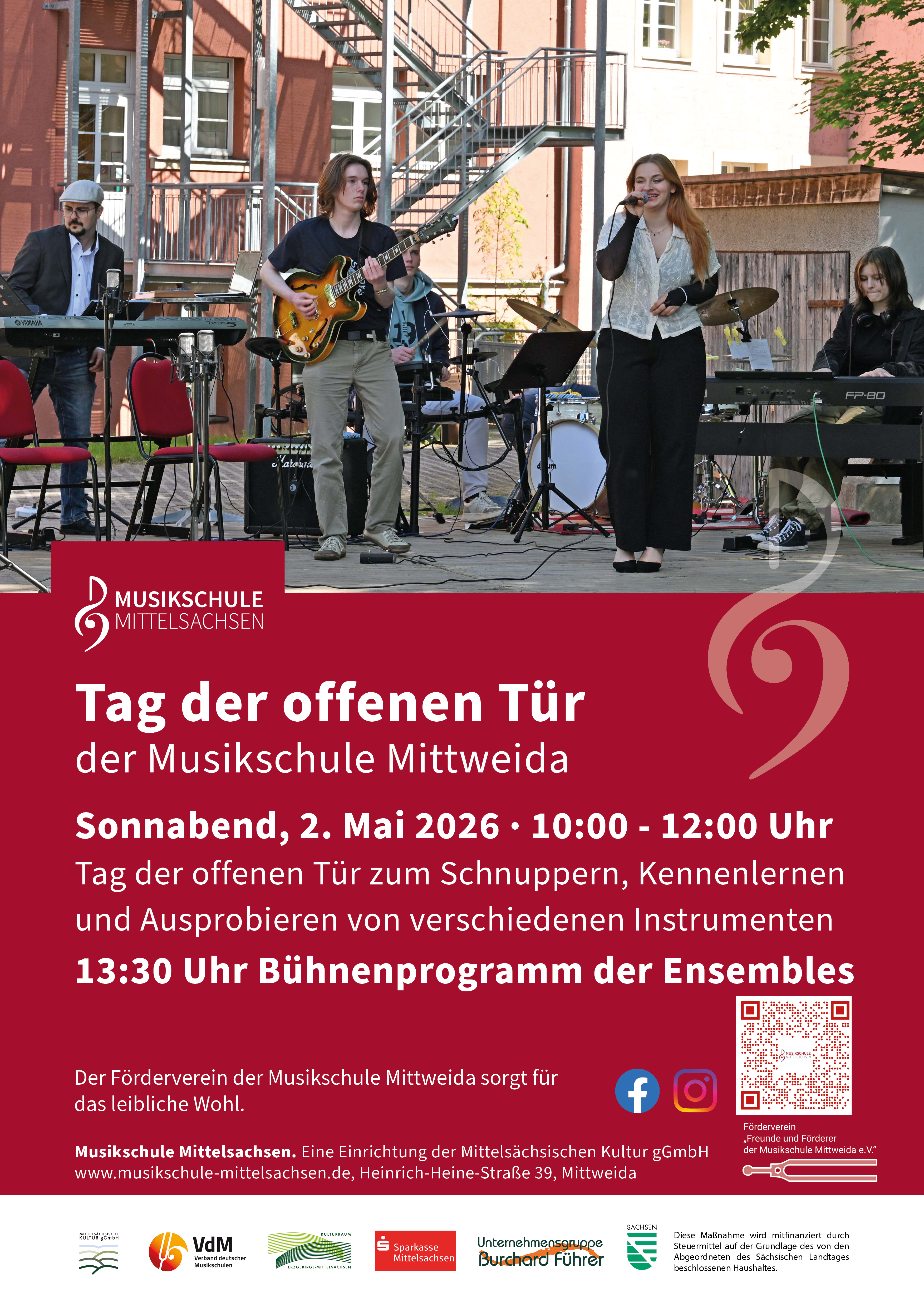 Plakat tag der offenen Tür Mittweida