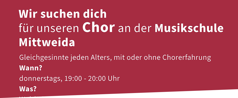 Chor Musikschule Mittweida