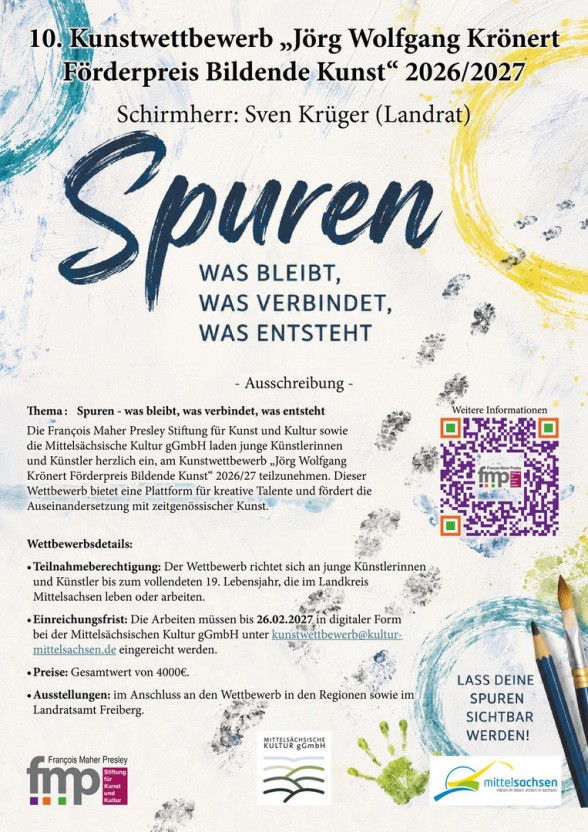 Plakat zur Ausschreibung 10. Kunstwettbewerb