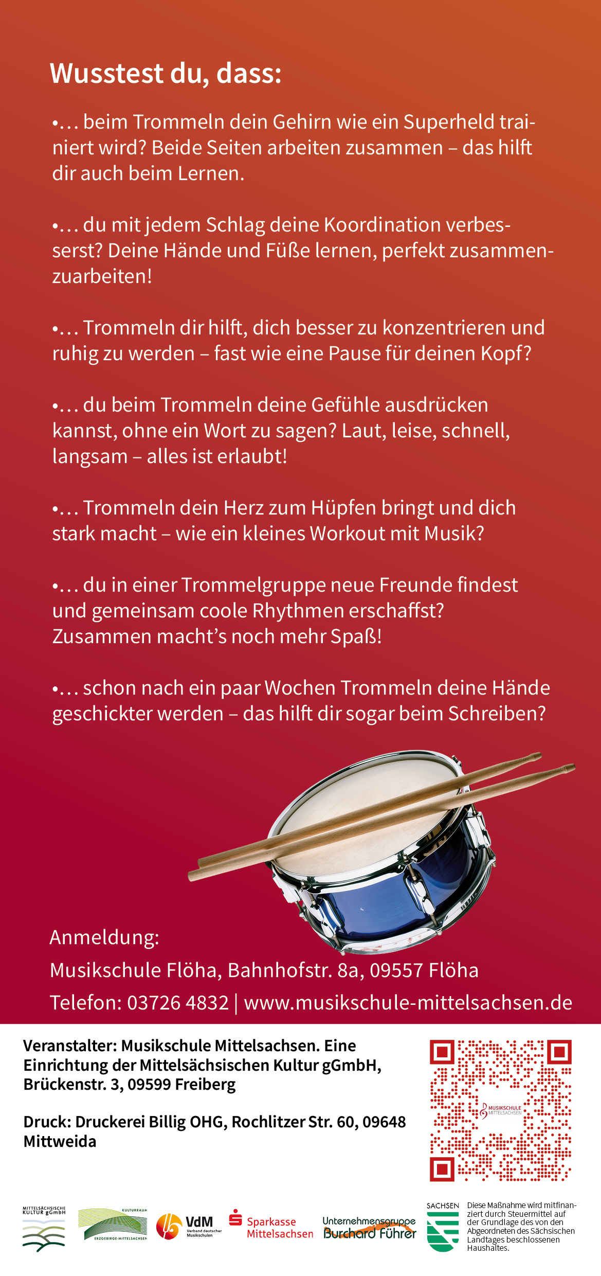 Flyer Trommelkurs